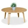 Round Wooden coffee table - Ply image 7