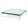 Buy Square coffee table - Glass - 120 cm - Kart Steel 13299 at Privatefloor