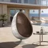 Aviator Style Egg Design Armchair - Upholstered in Faux Leather - Eny image 7