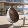 Aviator Style Egg Design Armchair - Upholstered in Faux Leather - Eny image 7