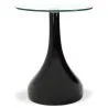 Designer Round Side Table - Glass - Lawa Bistro image 7