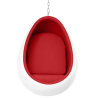 Buy Hanging Egg Design Armchair - Upholstered in Fabric - Eny Red 16504 - in the UK