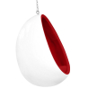 Buy Hanging Egg Design Armchair - Upholstered in Fabric - Eny Red 16504 at Privatefloor