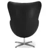 Armchair with armrests - Leather upholstery - Egg-shaped design - Brave image 7