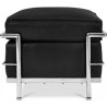 Buy Square footrest - Leather upholstered - Kart Black 13419 - in the UK