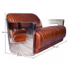 Buy Leather Upholstered Sofa - 2 Seater - Churchill Vintage brown 48369 - in the UK