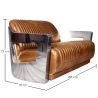 Leather Upholstered Sofa - 2 Seater - Churchill image 7