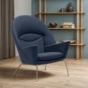 Armchair with Armrests - Upholstered in Fabric - Oculus image 7
