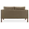 Buy Polyurethane Leather Upholstered Sofa - 2 Seater - Mordecai Taupe 13921 in the United Kingdom