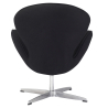 Buy Armchair with armrests - Fabric upholstery - Svin Black 13662 in the United Kingdom