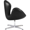 Buy Armchair with Armrests - Leather Upholstered - Svin Black 13664 at Privatefloor