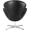 Buy Armchair with Armrests - Leather Upholstered - Svin Black 13664 in the United Kingdom