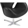 Buy Armchair with Armrests - Leather Upholstered - Svin Black 13664 home delivery