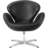 Buy Armchair with Armrests - Leather Upholstered - Svin Black 13664 - in the UK