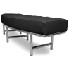 Buy Curved Bench - Upholstered in Faux Leather - Karlo Black 13700 at Privatefloor