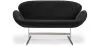 Curved 2 Seater Sofa - Fabric Upholstered - Svin image 7