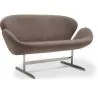 Curved 2 Seater Sofa - Fabric Upholstered - Svin image 7