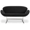 Curved 2 Seater Sofa - Fabric Upholstered - Svin image 7