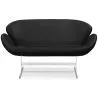 Curved Sofa - Leather Upholstered - 2 Seater - Svin image 7