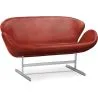 Curved Sofa - Leather Upholstered - 2 Seater - Svin image 7