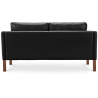 Buy Polyurethane Leather Upholstered Sofa - 2 Seater - Chaggai Black 13915 in the United Kingdom