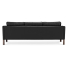 Buy Polyurethane Leather Upholstered Sofa - 3 Seater - Benzion Black 13927 in the United Kingdom