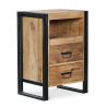 Nightstand - Industrial Design - Wood and Metal - Onawa image 7
