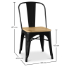 Dining Chair - Industrial Design - Wood & Steel - Stylix image 7