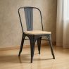 Dining Chair - Industrial Design - Wood & Steel - Stylix image 7