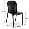 Buy Dining Chair - Design - Thapya Transparent 42696 in the United Kingdom