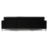 Buy Design Chaise Lounge - Leather Upholstered - Right - Sama Black 15185 at Privatefloor