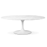 Buy Oval Marble Dining Table - Tulip Marble 15419 - in the UK