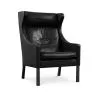 Armchair with Footrest - Upholstered in Leather - Micah image 7