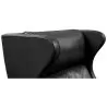 Armchair with Footrest - Upholstered in Leather - Micah image 7
