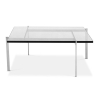 Buy Square coffee table - Glass - 15mm - Billo Steel 16320 - in the UK