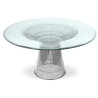 Buy Round Dining Table - Glass and Metal - Barrel Steel 16326 - prices