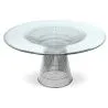 Round Dining Table - Glass and Metal - Barrel image 7