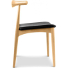 Buy Dining Chair - Scandinavian Style - Wood and Leather - Voga Black 16436 at Privatefloor