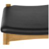 Buy Dining Chair - Scandinavian Style - Wood and Leather - Voga Black 16436 with a guarantee