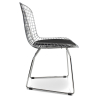 Buy Steel Dining Chair - Grid Design - Lived Black 16450 at Privatefloor