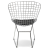 Buy Steel Dining Chair - Grid Design - Lived Black 16450 home delivery