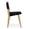 Wooden and Fabric Dining Chair - Sinny image 7