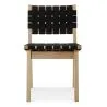Wooden and Fabric Dining Chair - Sinny image 7
