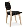 Wooden and Fabric Dining Chair - Sinny image 7