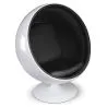 Ball Design Armchair - Upholstered in Faux Leather - Batton image 7