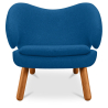 Buy Fabric Upholstered Armchair - Scandinavian Design - Pelitano Black 16506 - in the UK