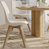 Buy Office Chair - Dining Chair - Scandinavian Style - Denisse White 58293 in the United Kingdom