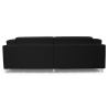 Buy Polyurethane Leather Upholstered Sofa - 2 Seater - Cawa Black 16611 at Privatefloor
