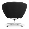 Buy Iven Lounge Chair - Faux Leather Black 16752 home delivery