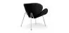 Designer Armchair with Footrest - Upholstered in Leather - Chunk image 7